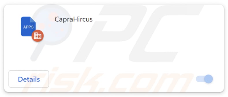 CapraHircus malicious extension