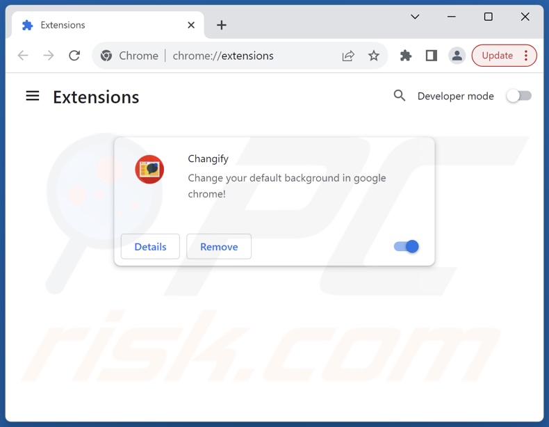 Removing qhereugo.com related Google Chrome extensions