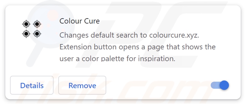 Colour Cure browser hijacker