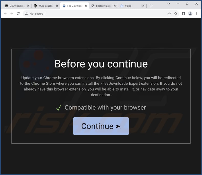 Website used to promote FindMovie Online browser hijacker