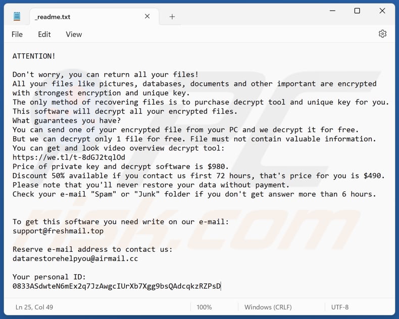 Nbwr ransomware text file (_readme.txt)