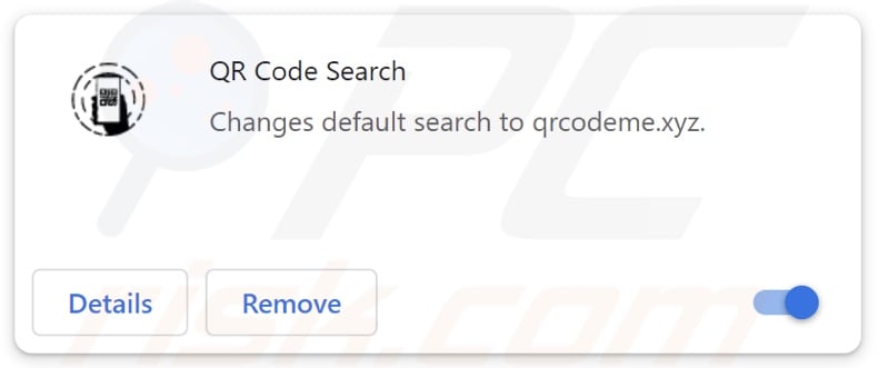 QR Code Search browser hijacker