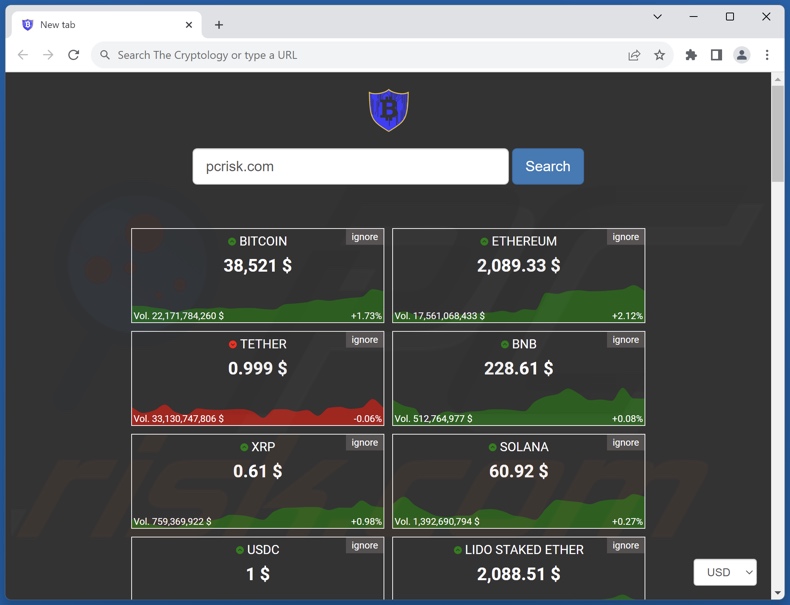 thecryptology.icu browser hijacker