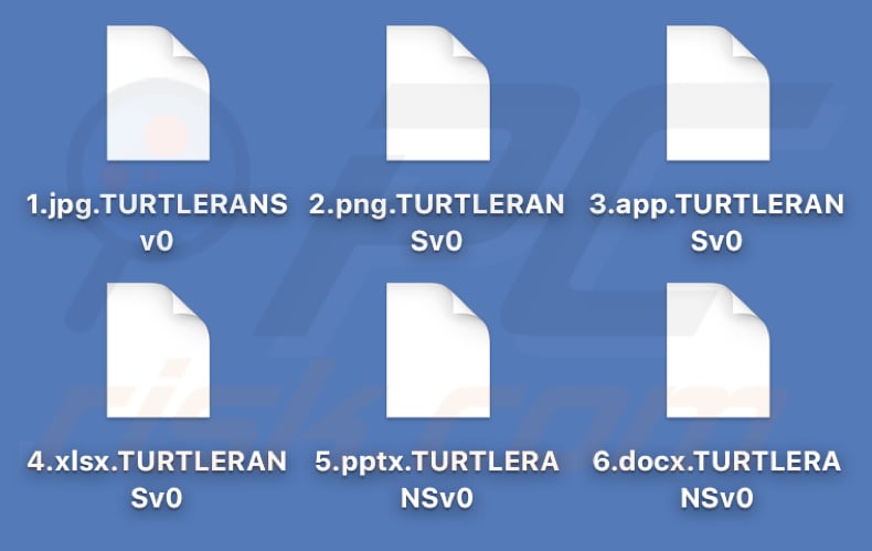Turtle ransomware files encrypted on mac (.TURTLERANSv0 extension)