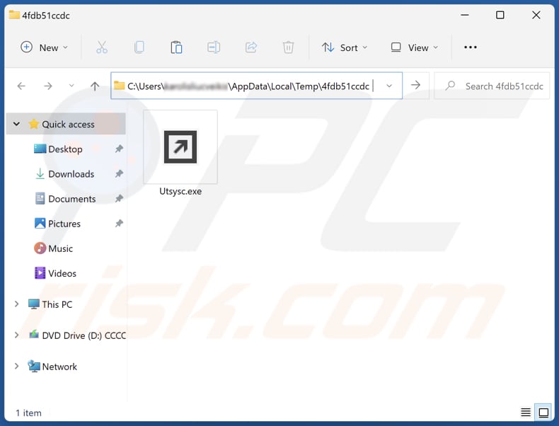 Unicom malware installation folder