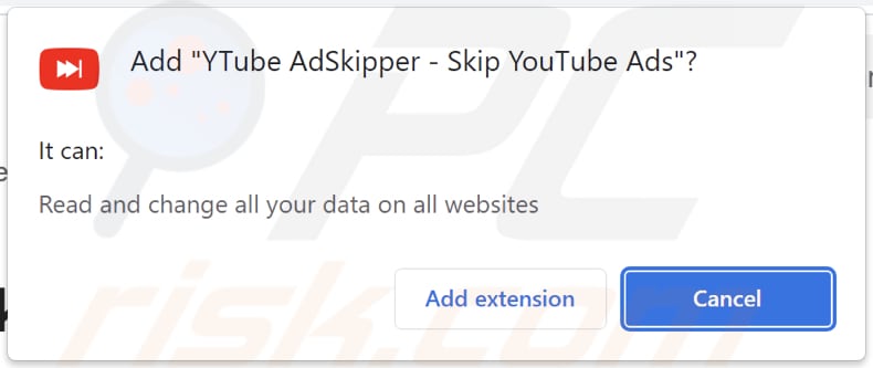 YTube AdSkipper adware