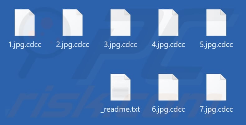 Files encrypted by Cdcc ransomware (.cdcc extension)
