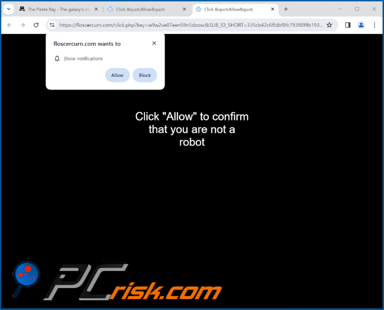 floscercurn[.]com website appearance (GIF)