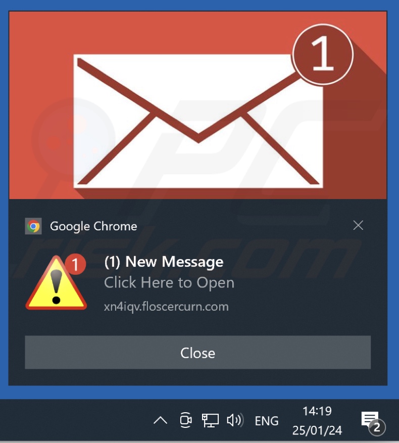 Ad delivered by the floscercurn[.]com webpage