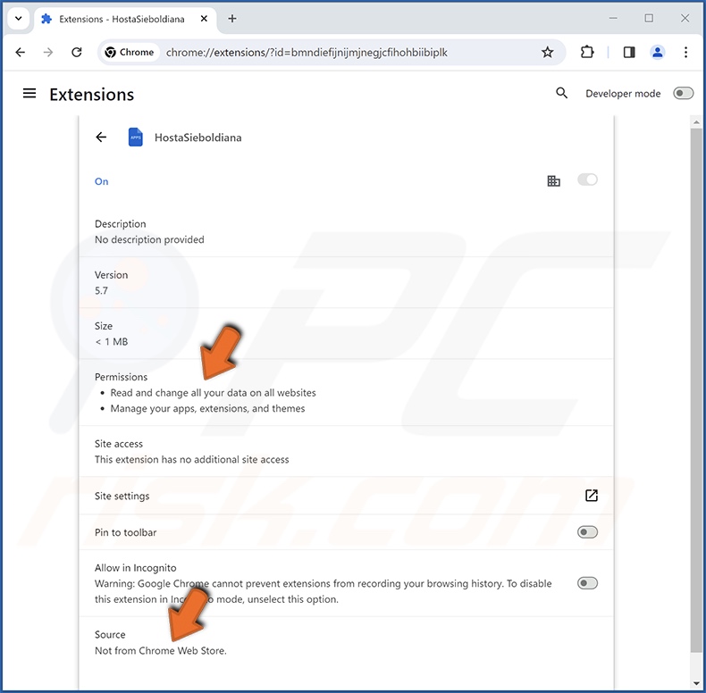 HostaSieboldiana browser extension details