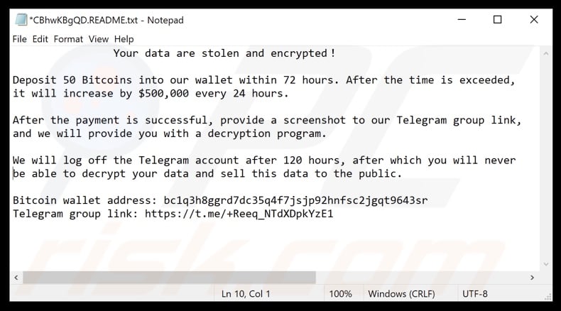 Kasseika ransomware ransom note ([random_string_extension].README.txt)