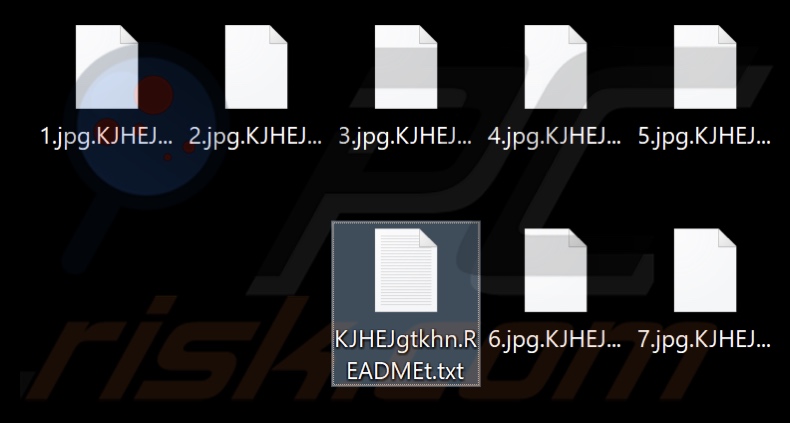 Files encrypted by LockShit BLACKED ransomware (.KJHEJgtkhn extension)