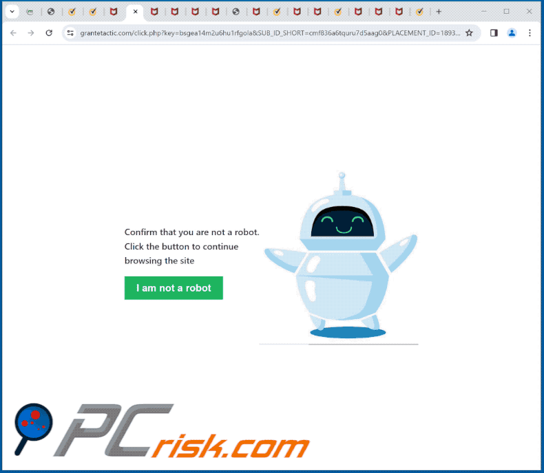 Appearance of Malicious Site Has Downloaded Infected Files To Your PC scam (GIF)