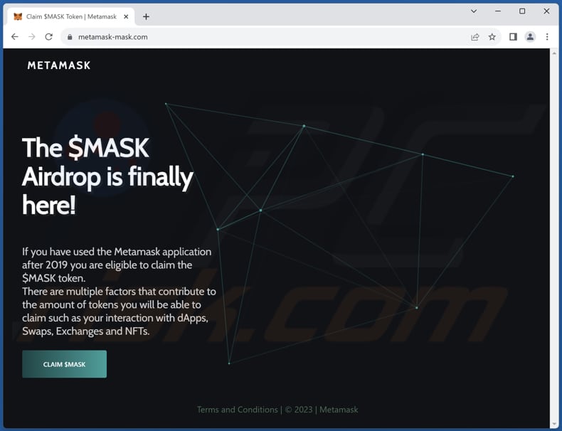 MASK Token Airdrop scam