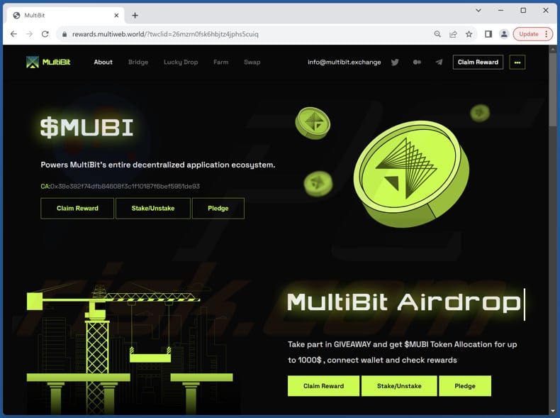 MultiBit Airdrop scam