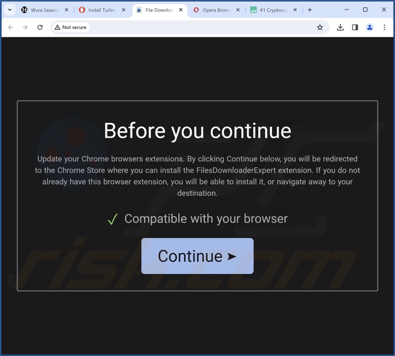 Website used to promote Mycool search browser hijacker