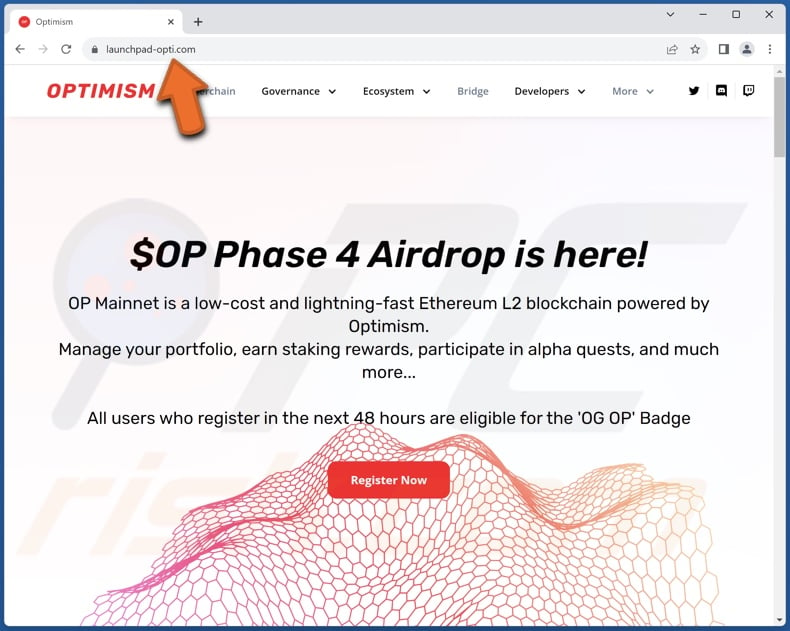 OPTIMISM Airdrop scam