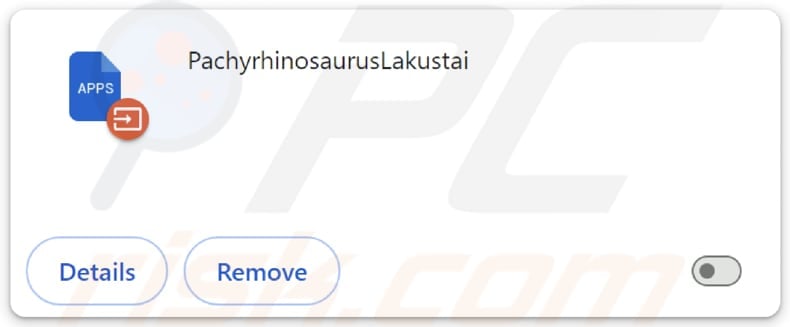 PachyrhinosaurusLakustai malicious extension