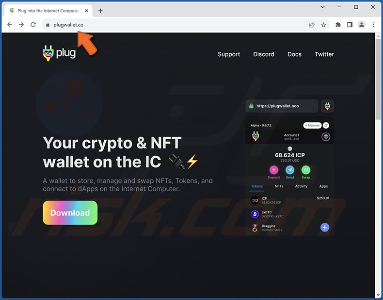 Plug Wallet scam