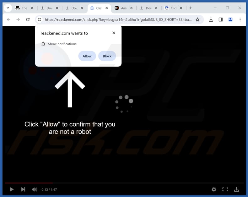 reackened[.]com ads