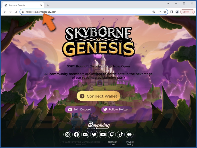 Skyborne Genesis $SKY Distribution scam