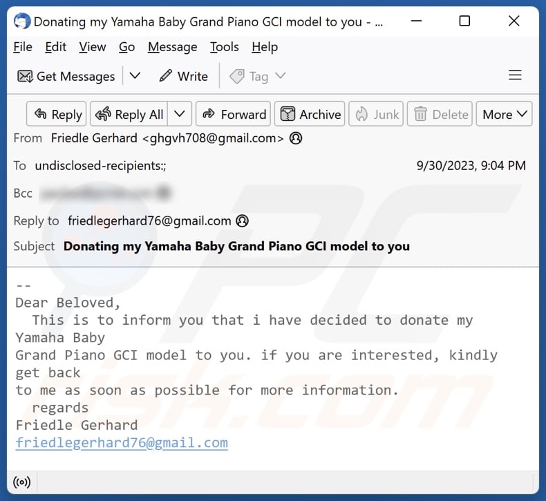 Yamaha Baby Grand Piano scam email alternate variant (4)