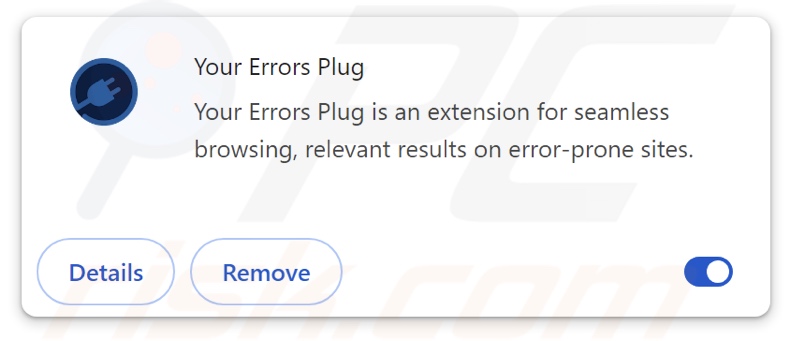Your Errors Plug adware