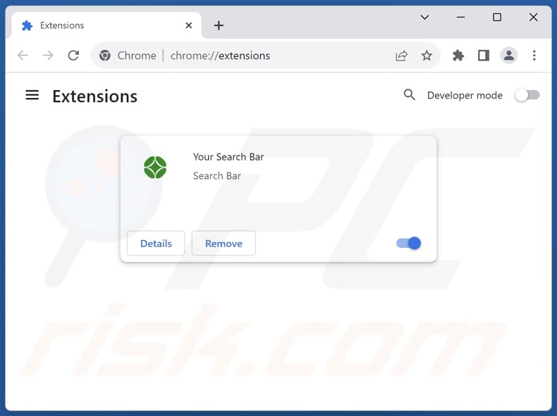 Removing yoursearchbar.me related Google Chrome extensions
