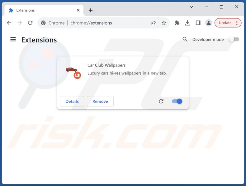 Removing getcarclub.com related Google Chrome extensions