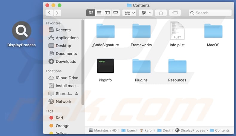 DisplayProcess adware installation folder
