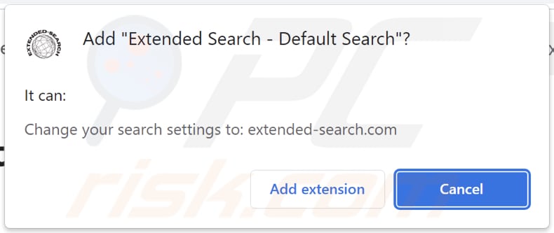 Extended Search - Default Search browser hijacker asking for permissions