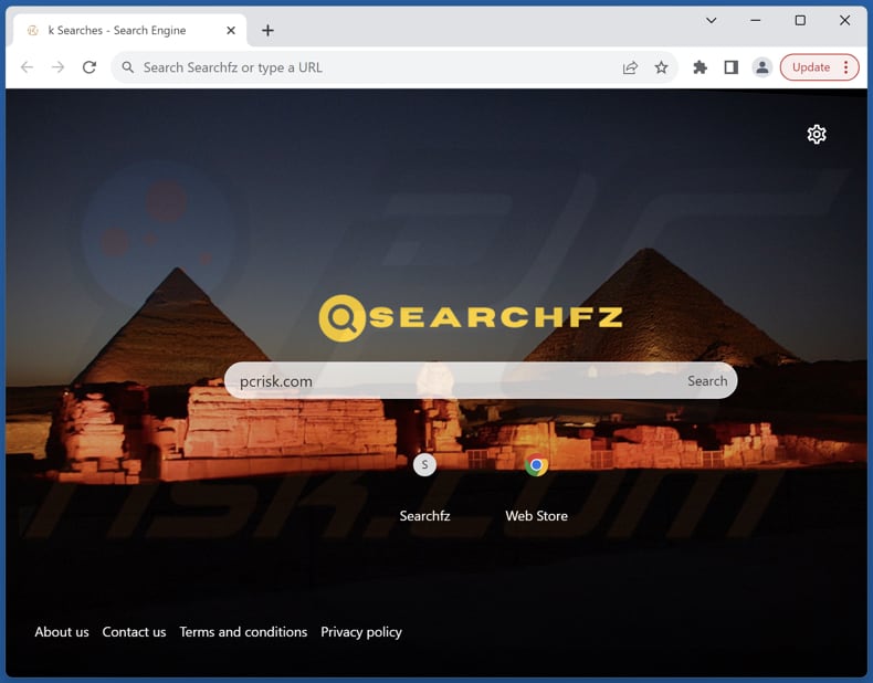 searchfz.com browser hijacker