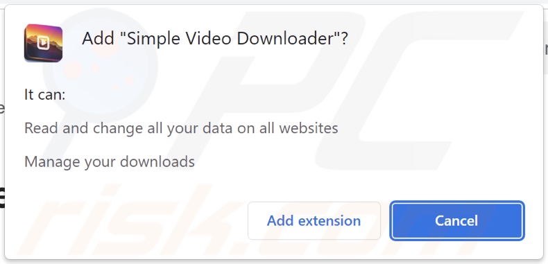 Simple Video Downloader asking for various permissions