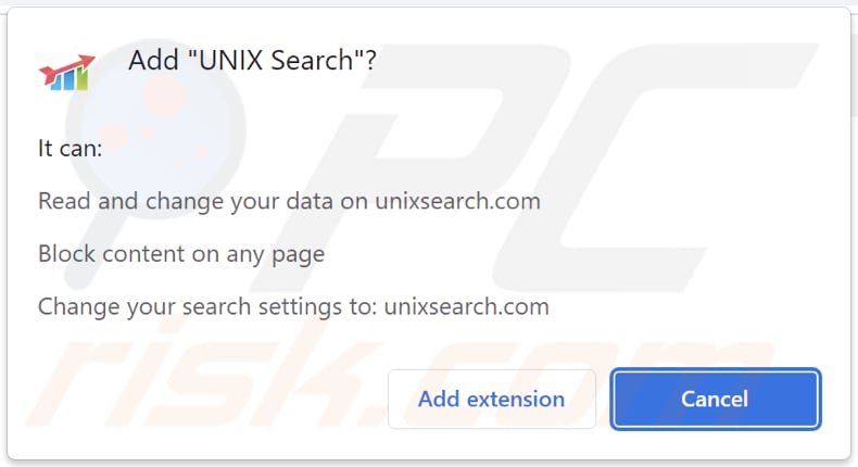 UNIX Search browser hijacker asking for permissions