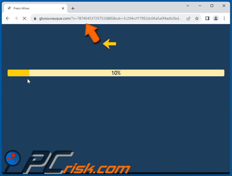 gluxouvauque[.]com website appearance (GIF)
