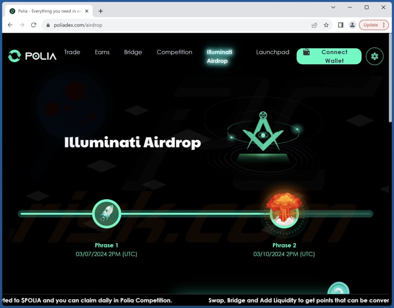 Illuminati Airdrop scam