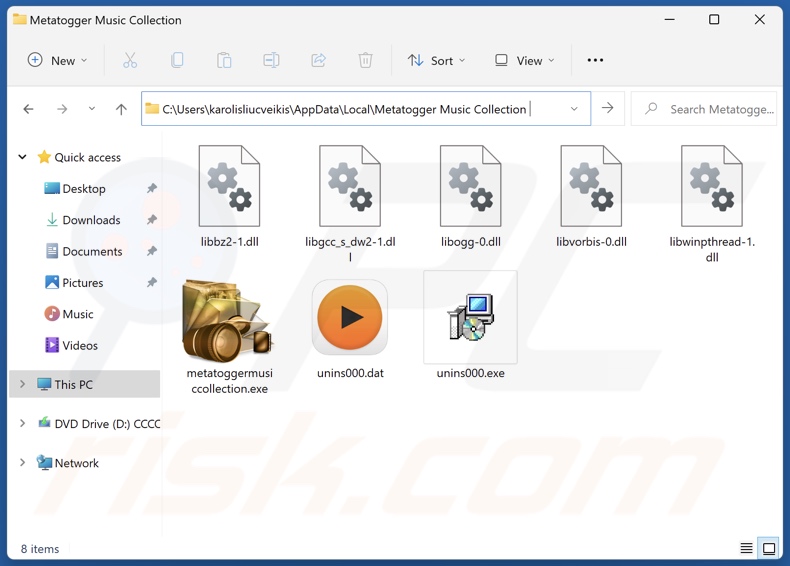 Metatogger Music Collection unwanted application install folder