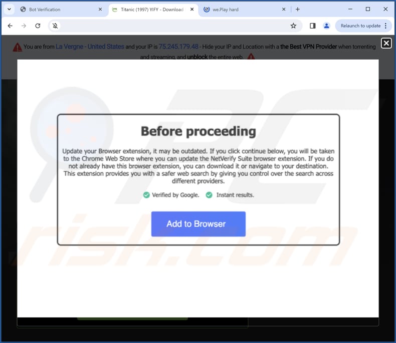 NetVerify Suite adware deceptive promoter