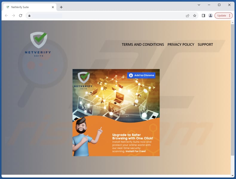 NetVerify Suite adware official page