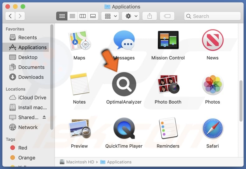 OptimalAnalyzer adware