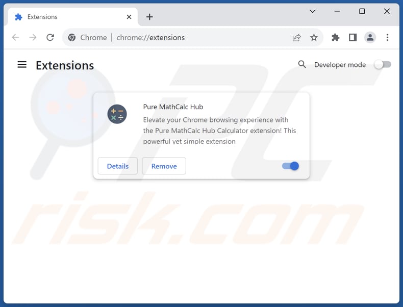 Removing search.calculator-tool.online related Google Chrome extensions
