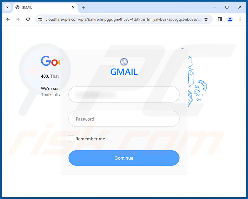 Phishing site promoted via Queued Messages Notification Email Scam (2024-03-01)