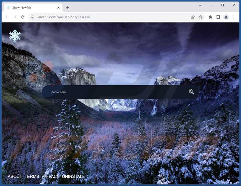 snow-newtab.com browser hijacker
