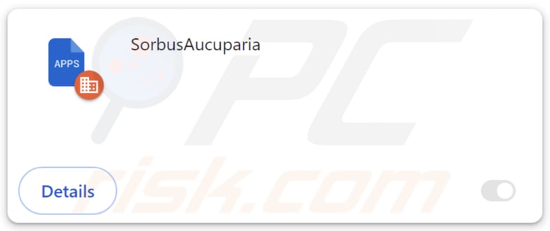 SorbusAucuparia malicious extension