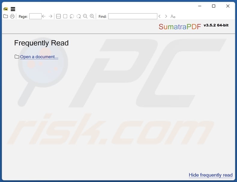 SumatraPDF unwanted application