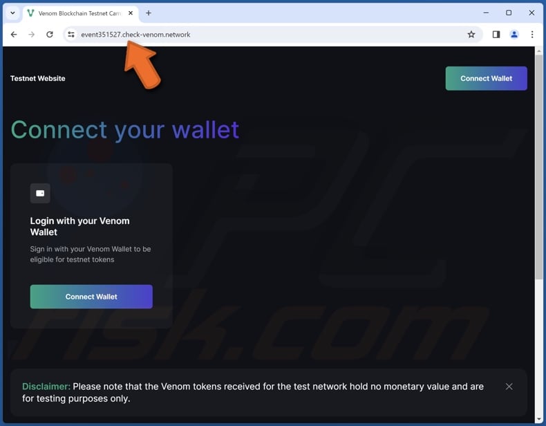 VENOM Airdrop scam