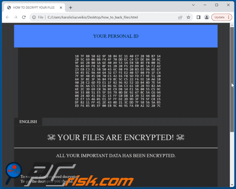 777 (GlobeImposter) ransomware ransom note (how_to_back_files.html) GIF