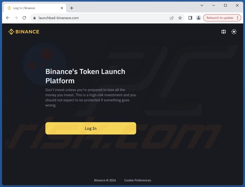 Binance's Token Launch scam
