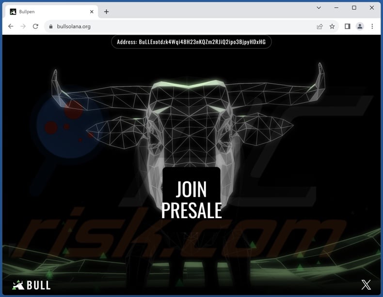 Bull Solana Presale scam