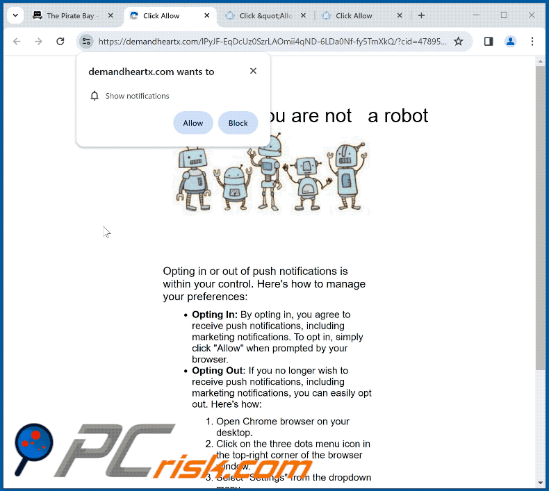 demandheartx[.]com website appearance (GIF)